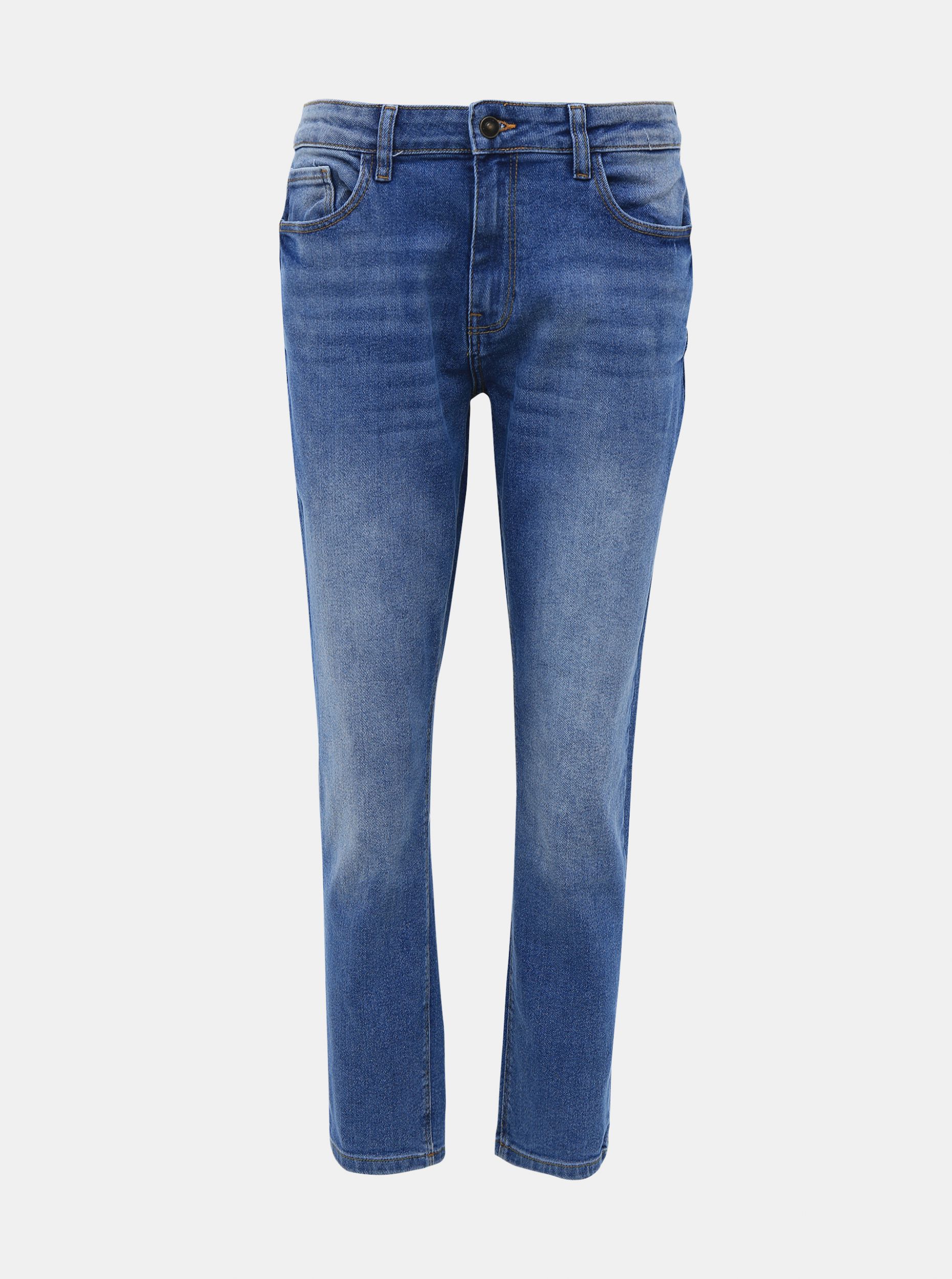 Modré zkrácené girlfriend džíny Jacqueline de Yong Tyson