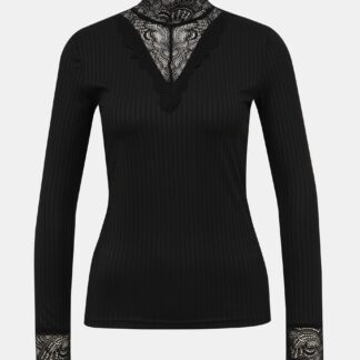 Černý top s krajkou Jacqueline de Yong Rine