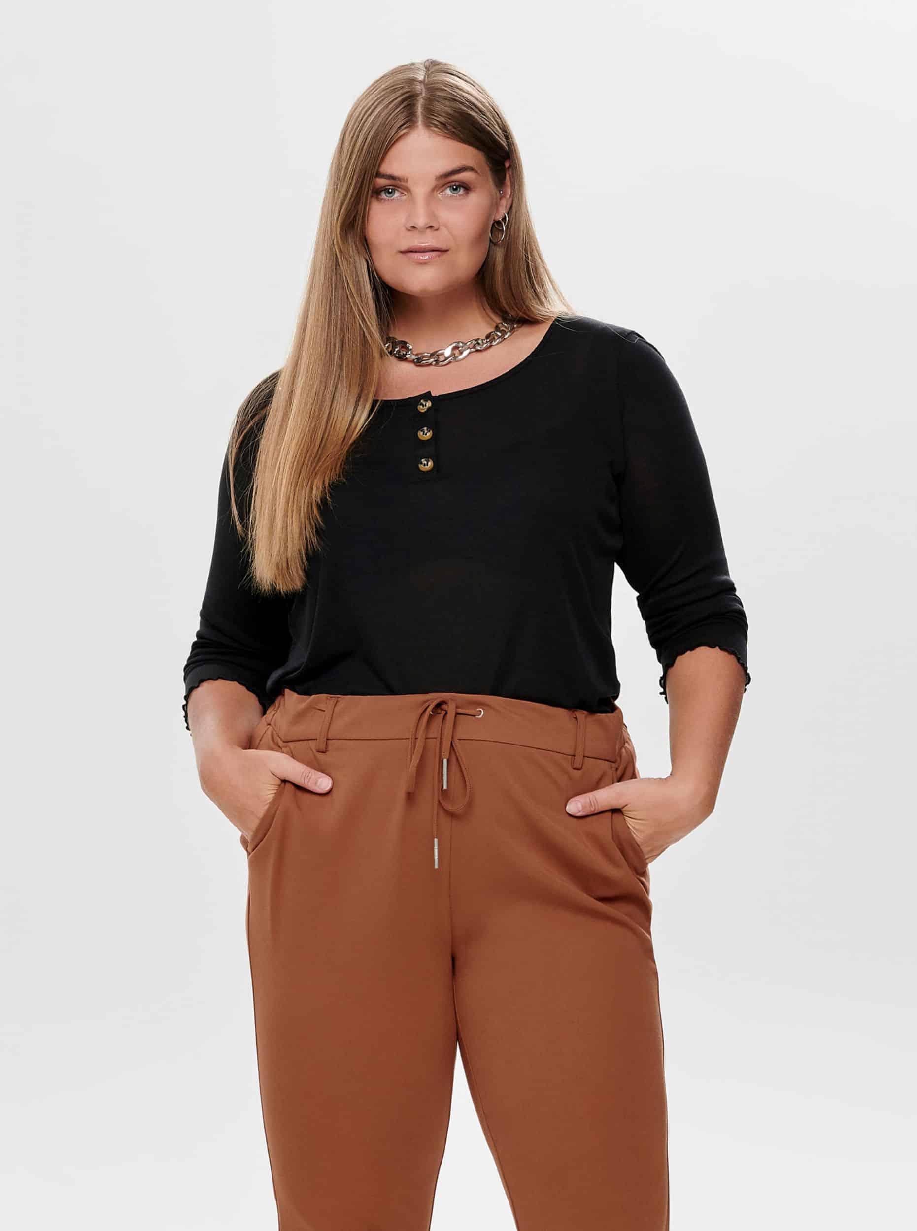 Černé tričko ONLY CARMAKOMA Soft