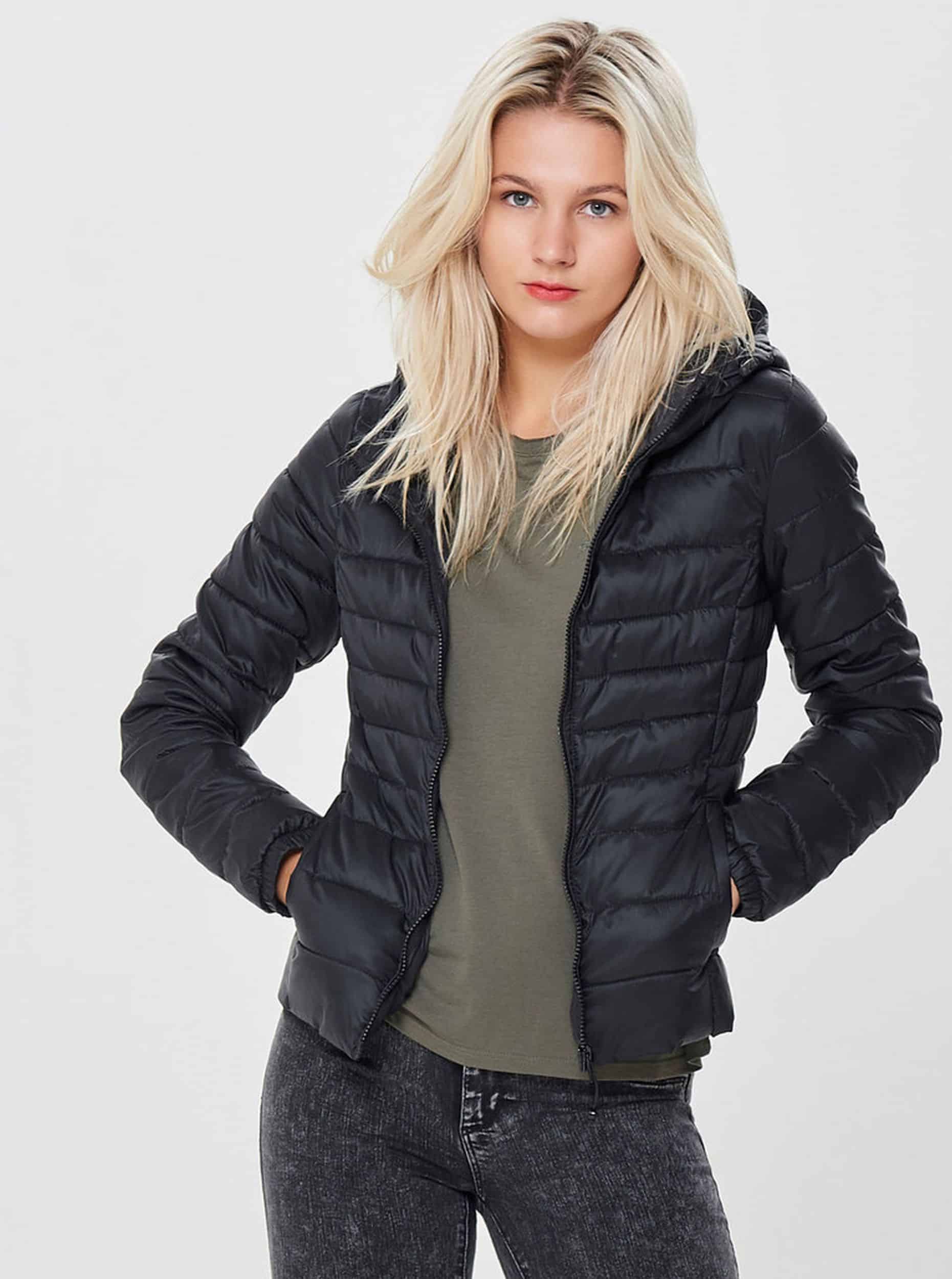 Černá prošívaná bunda ONLY Tahoe