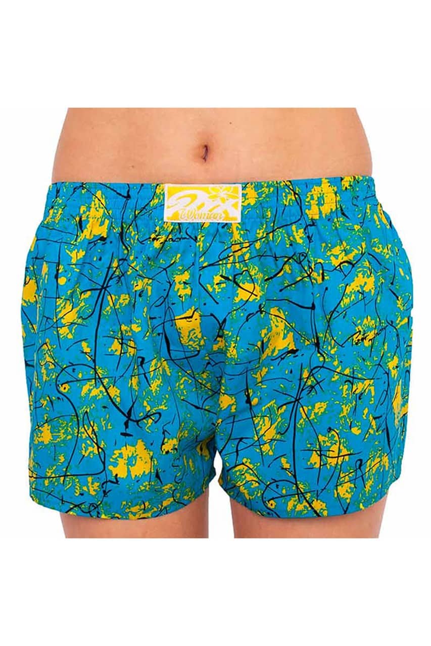 Styx modré dámské trenýrky s klasickou gumou