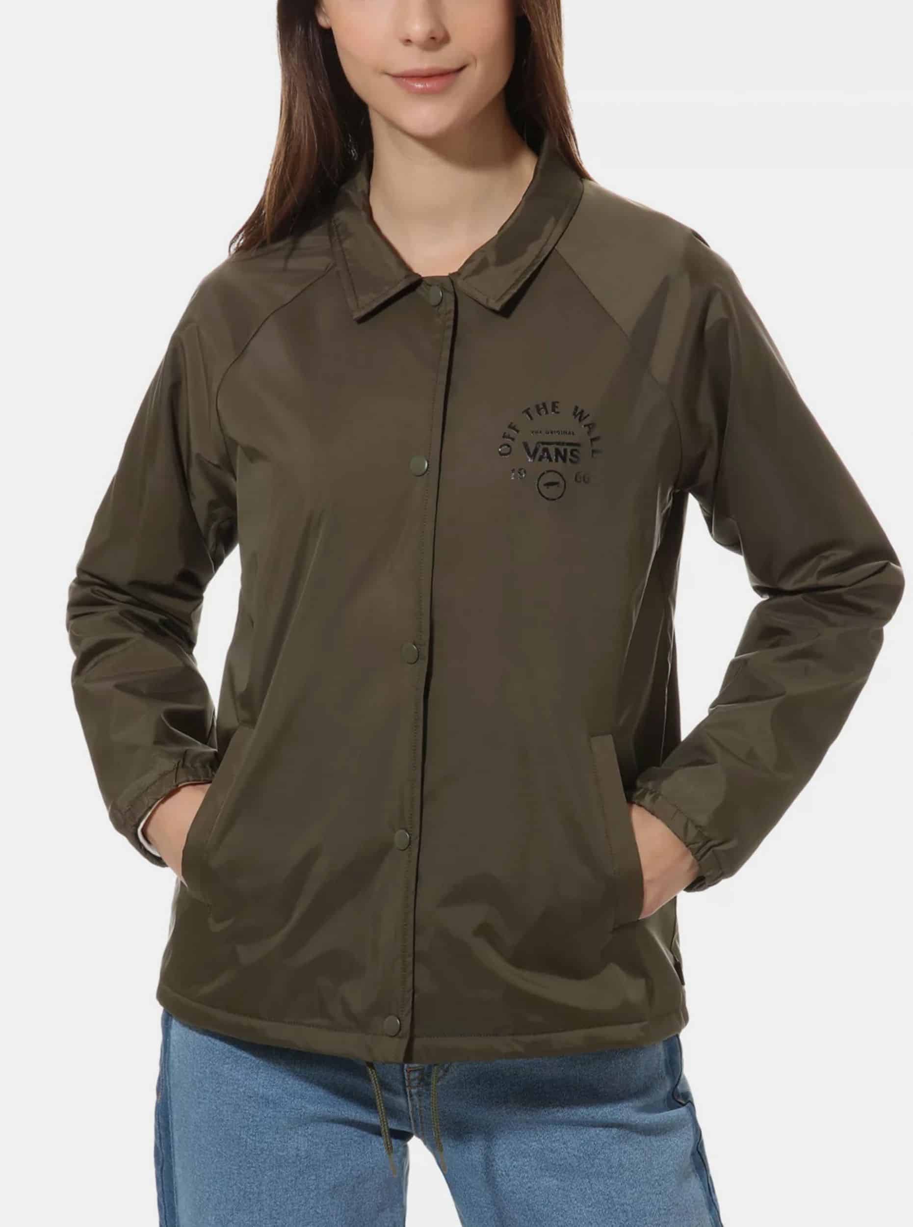 Khaki dámská bunda VANS