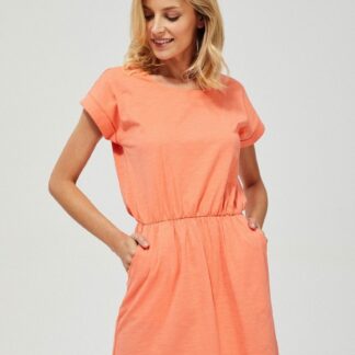 Moodo letní šaty v meruňkové barvě