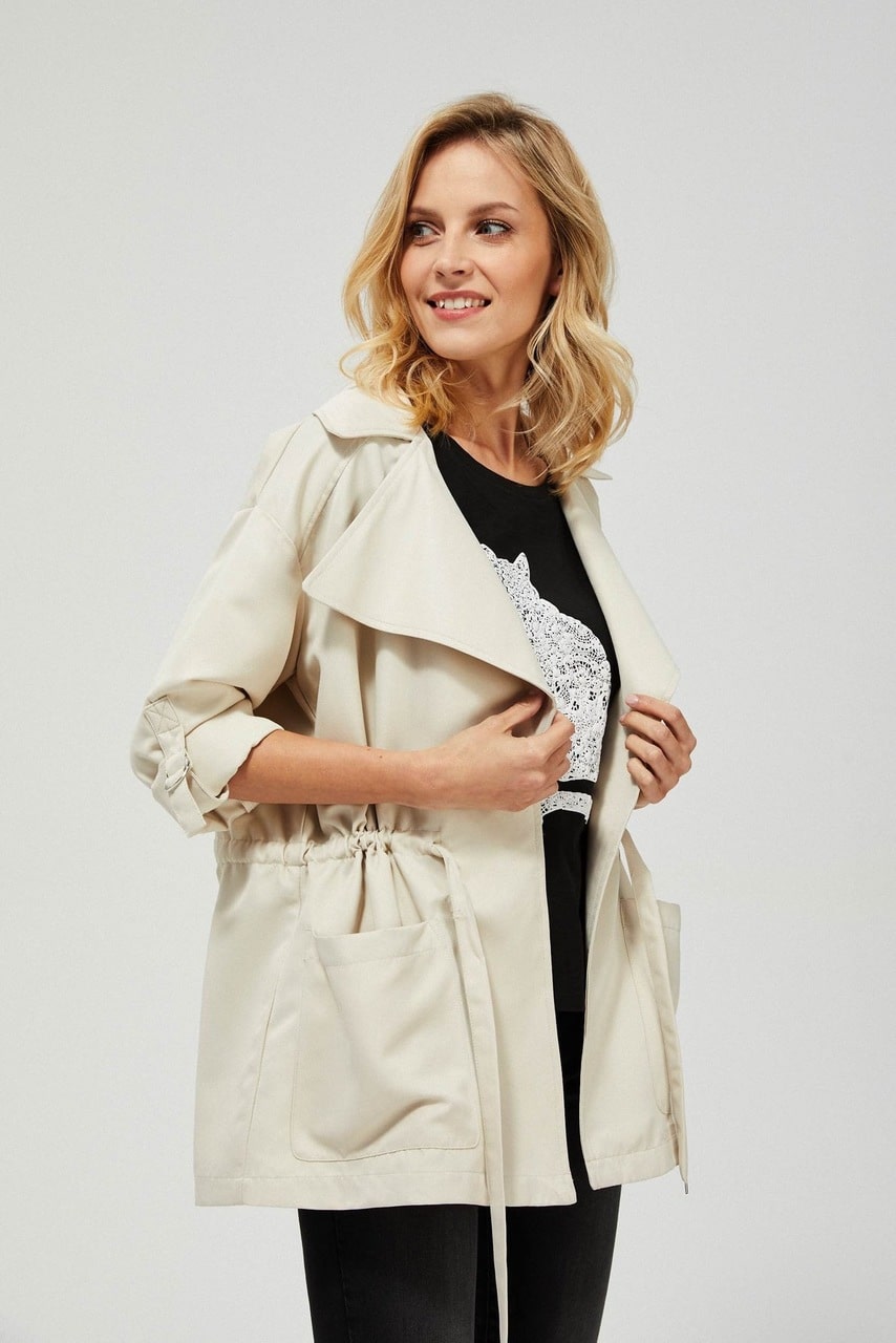Moodo lehká béžová bunda