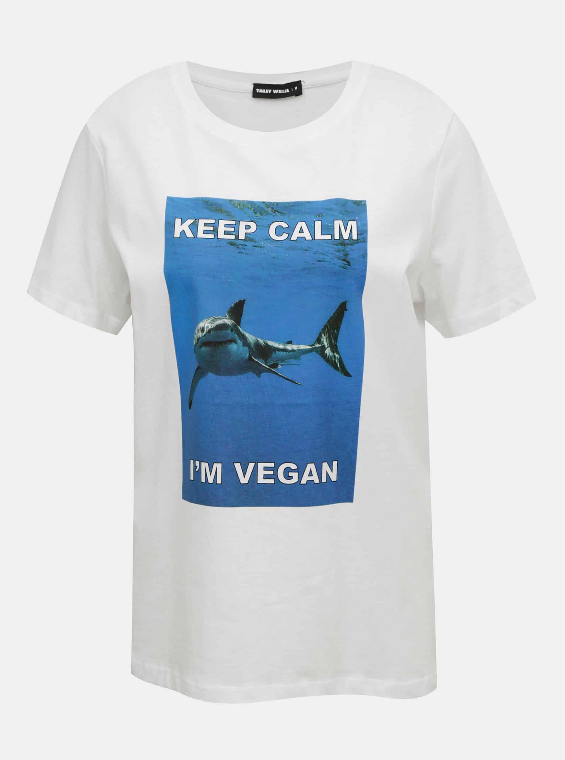 Bílé tričko s potiskem TALLY WEiJL