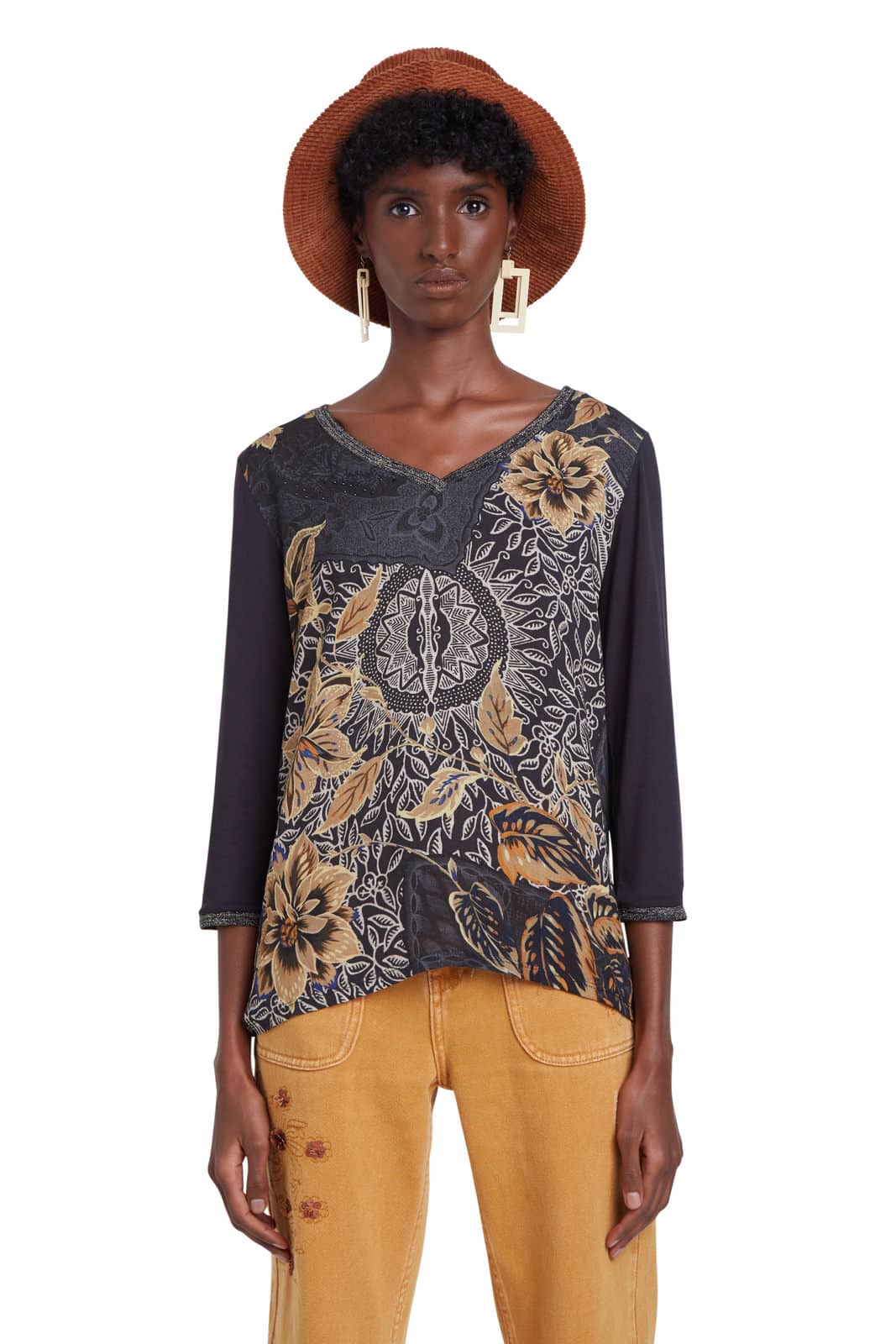 Desigual modré tričko TS Idaho