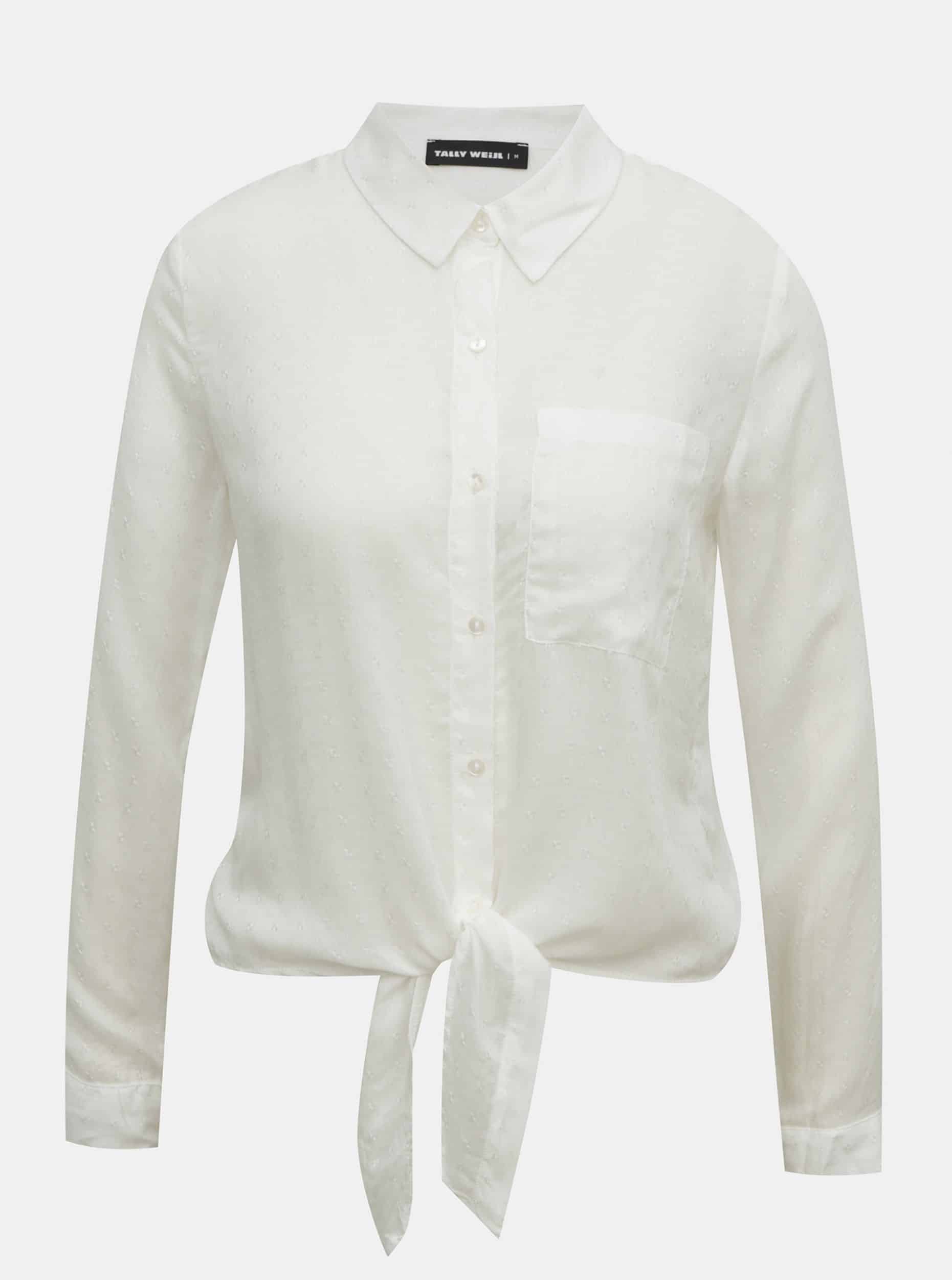 Bílá košile se zavazováním TALLY WEiJL