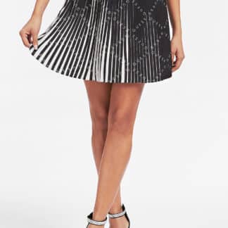 Guess černo-bílá sukně Gonna Plissettata