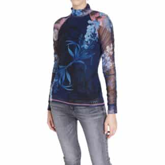 Desigual modré tričko TS Vanessa