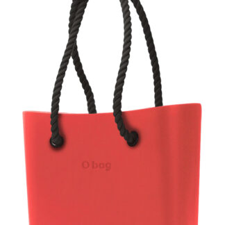 O bag kabelka Fragola s černými dlouhými provazy