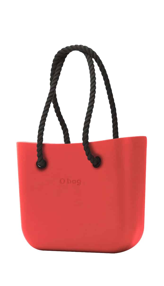 O bag kabelka Fragola s černými dlouhými provazy