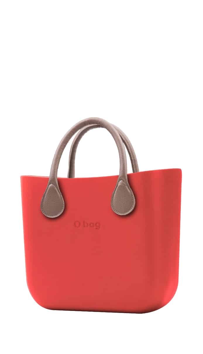 O bag kabelka MINI Fragola s krátkou koženkou Tortora