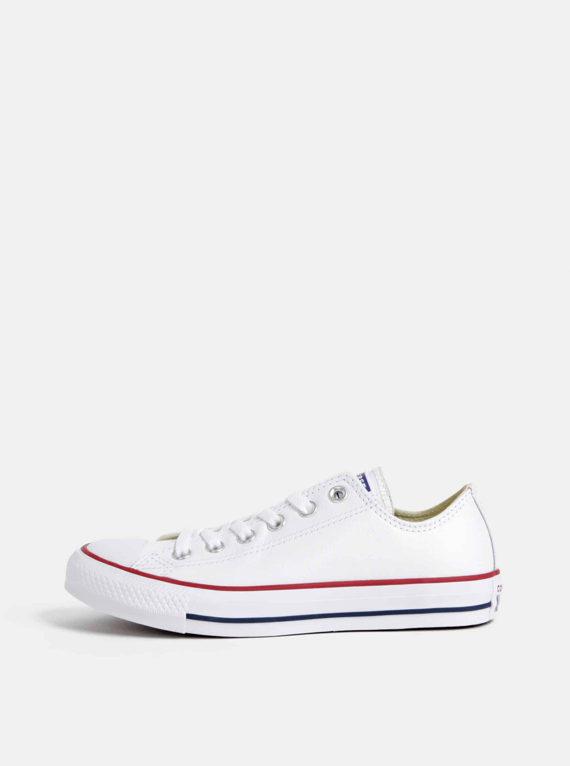 Bílé kožené tenisky Converse Chuck Taylor