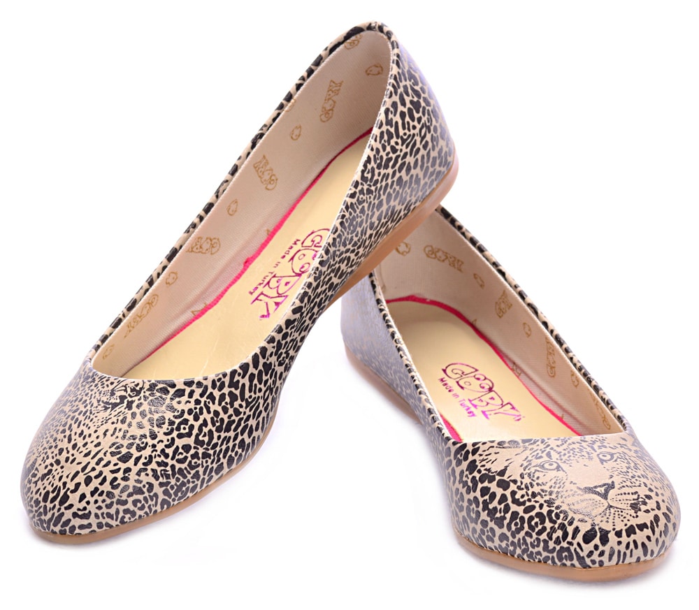 Goby vzorované baleríny Leopard Look