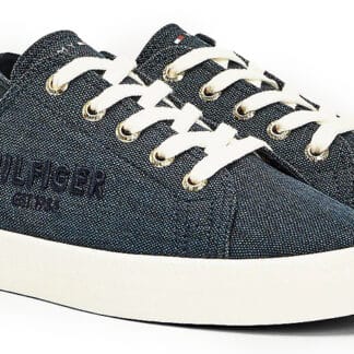 Tommy Hilfiger tmavě modré tenisky Logo Embroidery Low Top Trainers