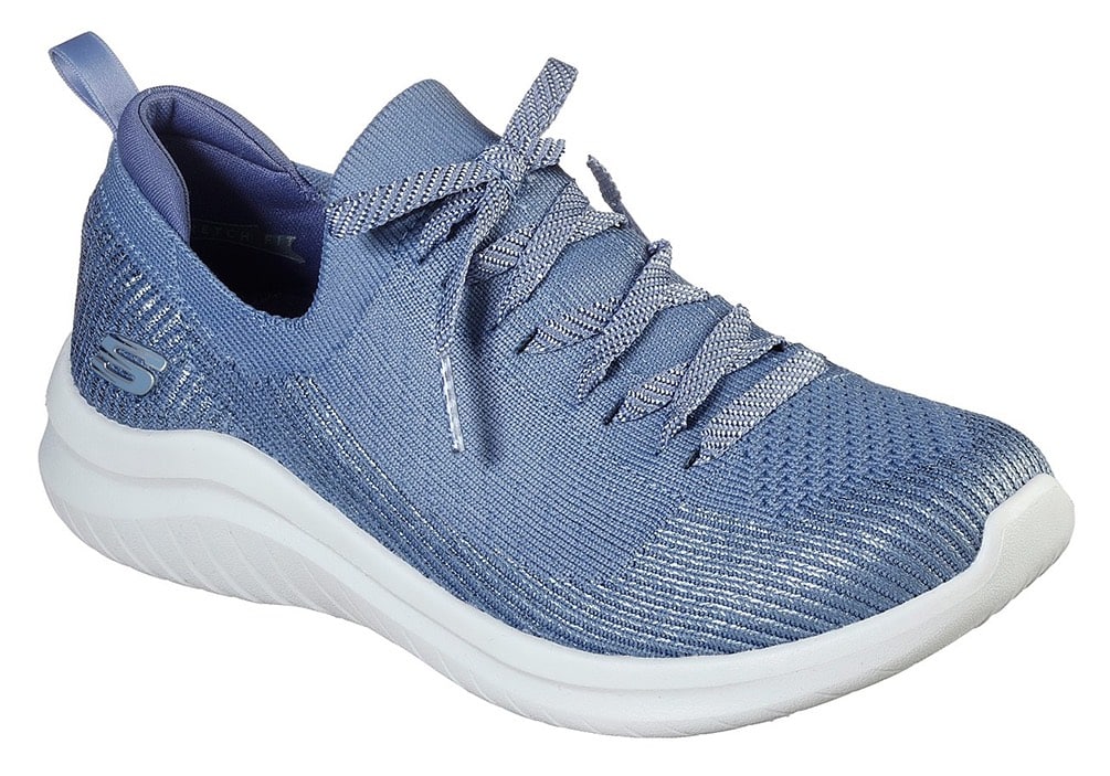 Skechers modré tenisky Ultra Flex 2.0 Laser Focus s lurexovou nití