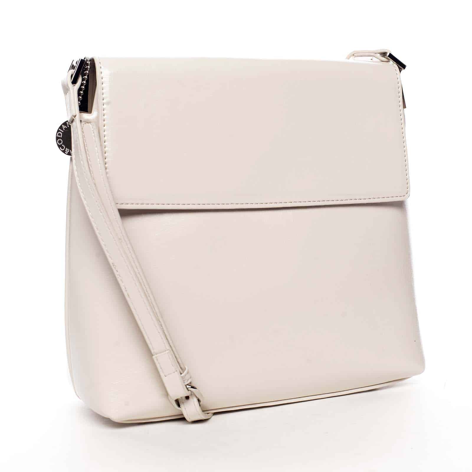 Dámská crossbody kabelka bílá - DIANA & CO Buzzy bílá