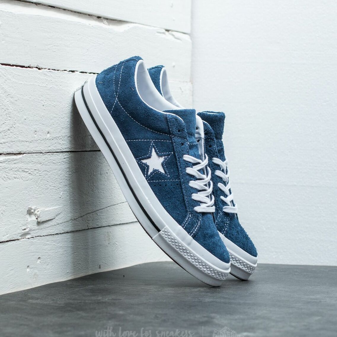 Converse One Star OX Navy/ White/ White 158371C