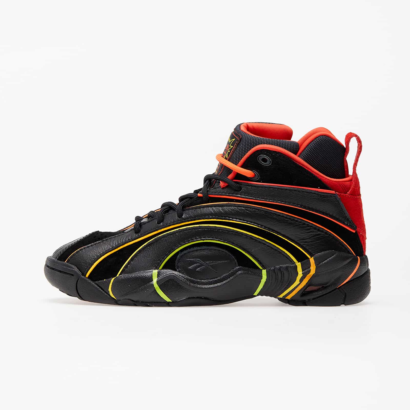 Reebok x Hot Ones Shaqnosis Black/ True Grey 8/ Canton Red H68851