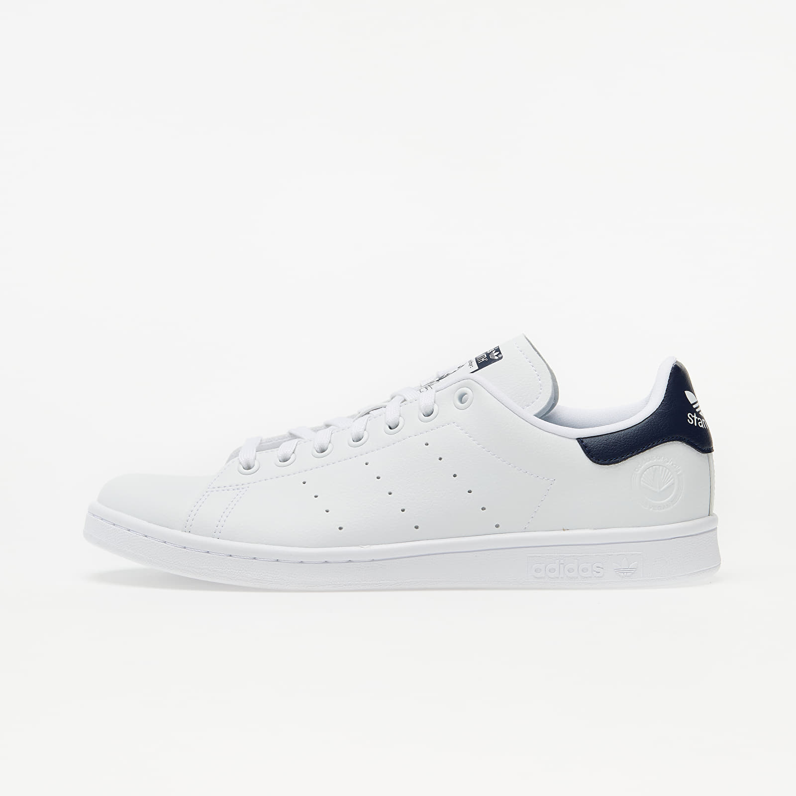 adidas Stan Smith Vegan Ftw White/ Collegiate Navy/ Green FU9611