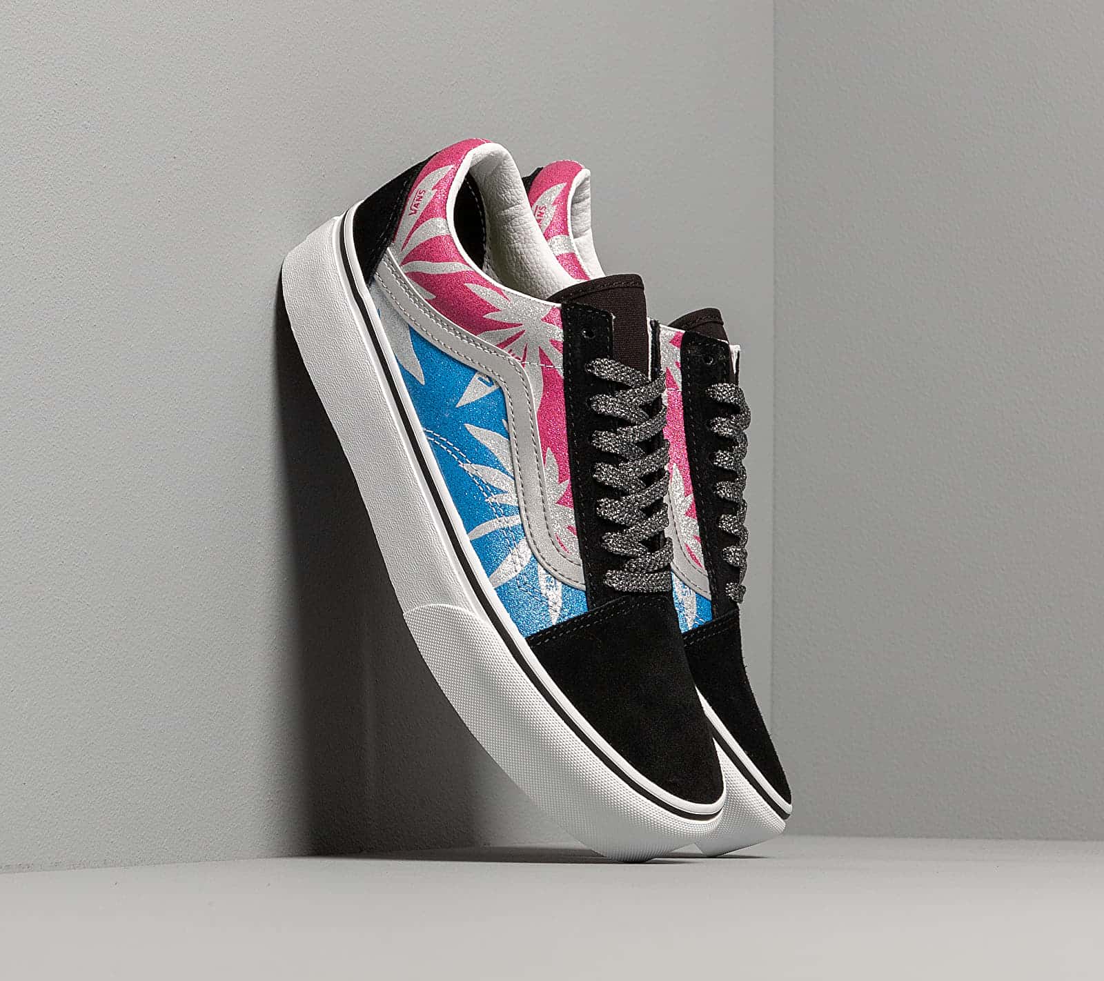 Vans Old Skool Platform (After Dark) Summer Leafe Tree/ White VN0A3B3UTRC1