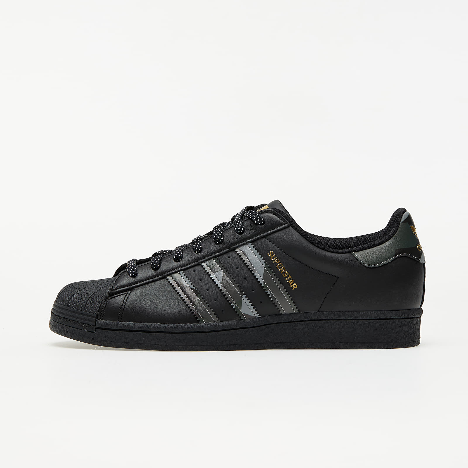 adidas Superstar Core Black/ Core Black/ Gold Metalic FX9087
