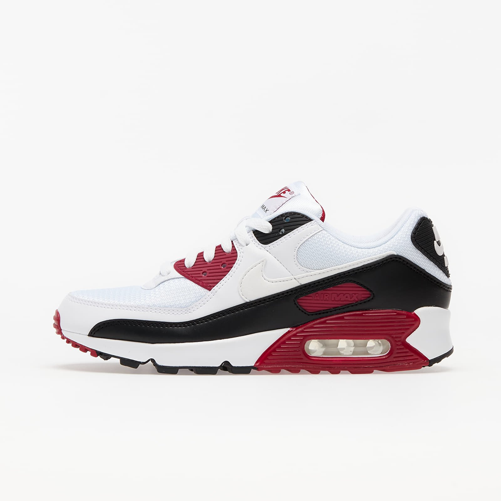 Nike Air Max 90 White/ White-New Maroon-Black CT4352-104