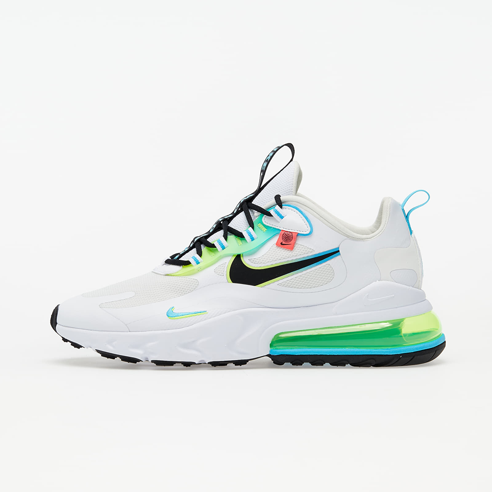 Nike Air Max 270 React WW White/ Black-Blue Fury-Volt CK6457-100