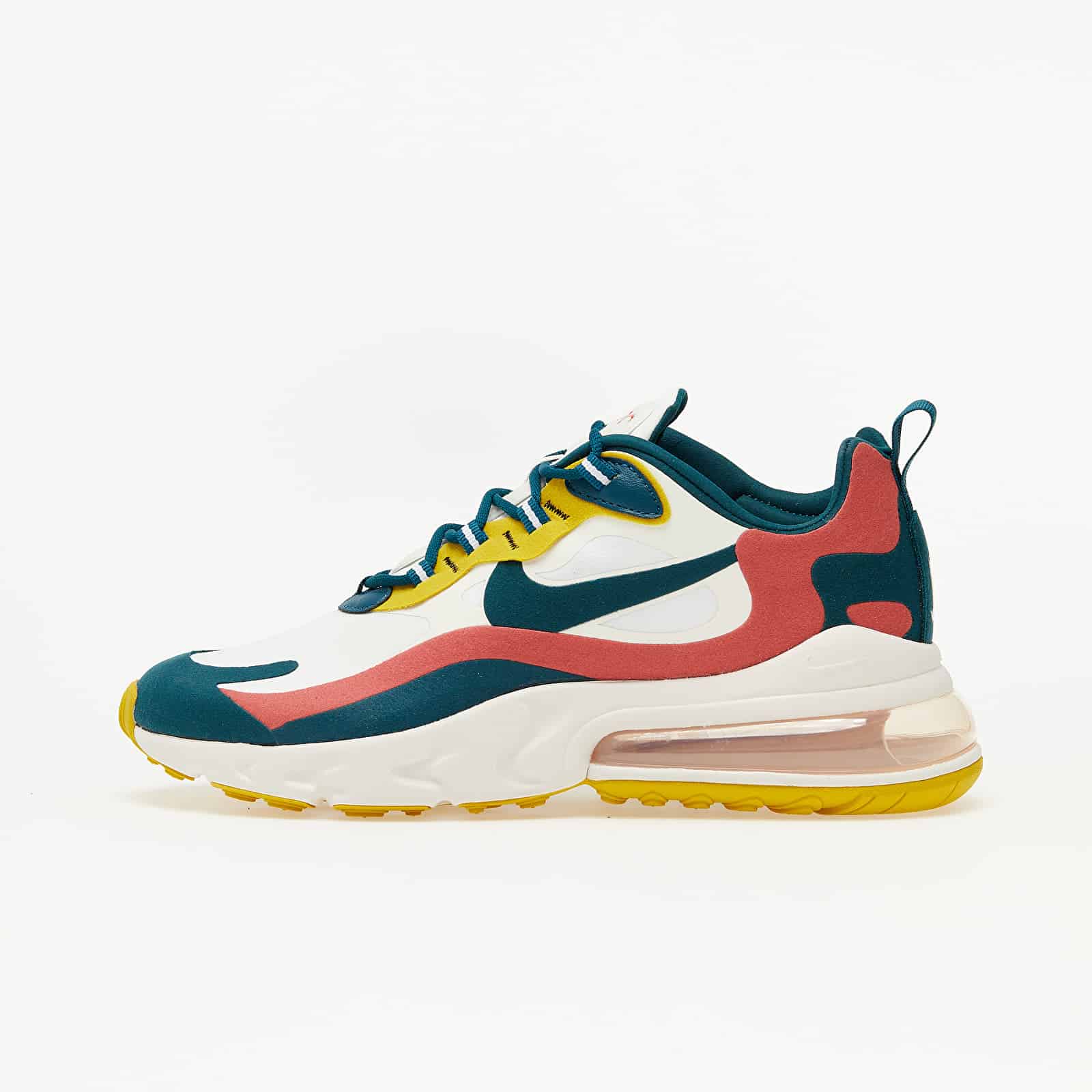 Nike Air Max 270 React Summit White/ Midnight Turq-Pueblo Red CT1264-103