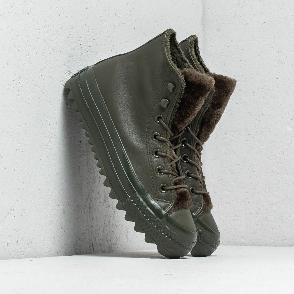 Converse Chuck Taylor All Stars Lift Ripple High Utility Green/ Utility Green 562425C