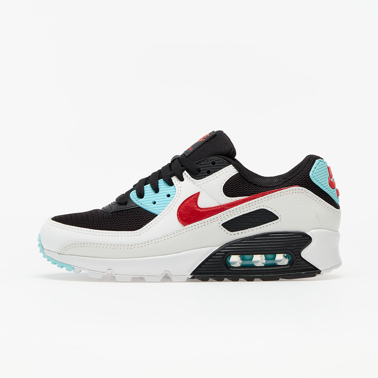 Nike Wmns Air Max 90 Summit White/ Chile Red-Bleached Aqua DA4290-100