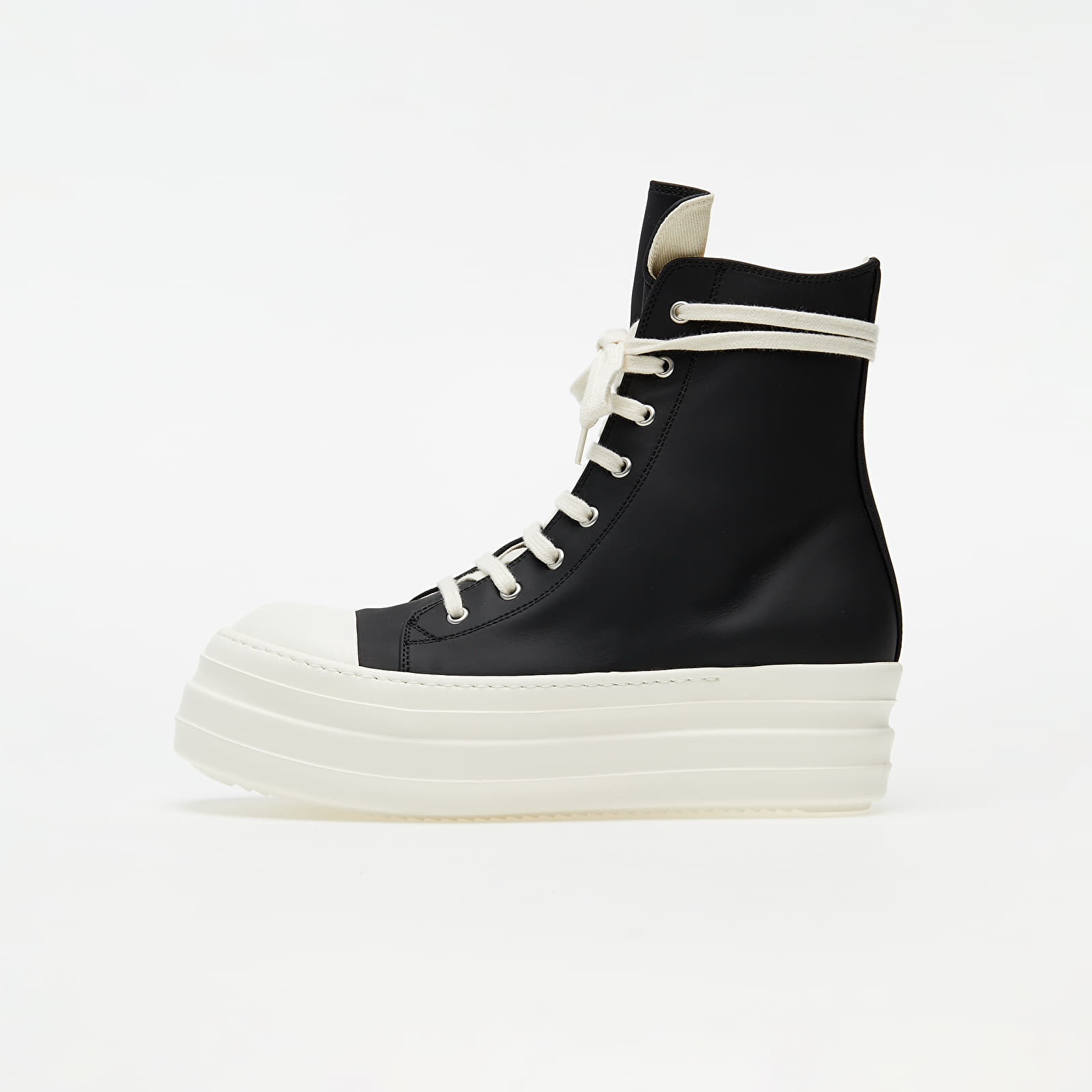 Rick Owens DRKSHDW Double Bumper Sneaks Black/ White DU20F1820 RUHP