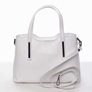 Menší kožená kabelka bílá - ItalY Alex bílá