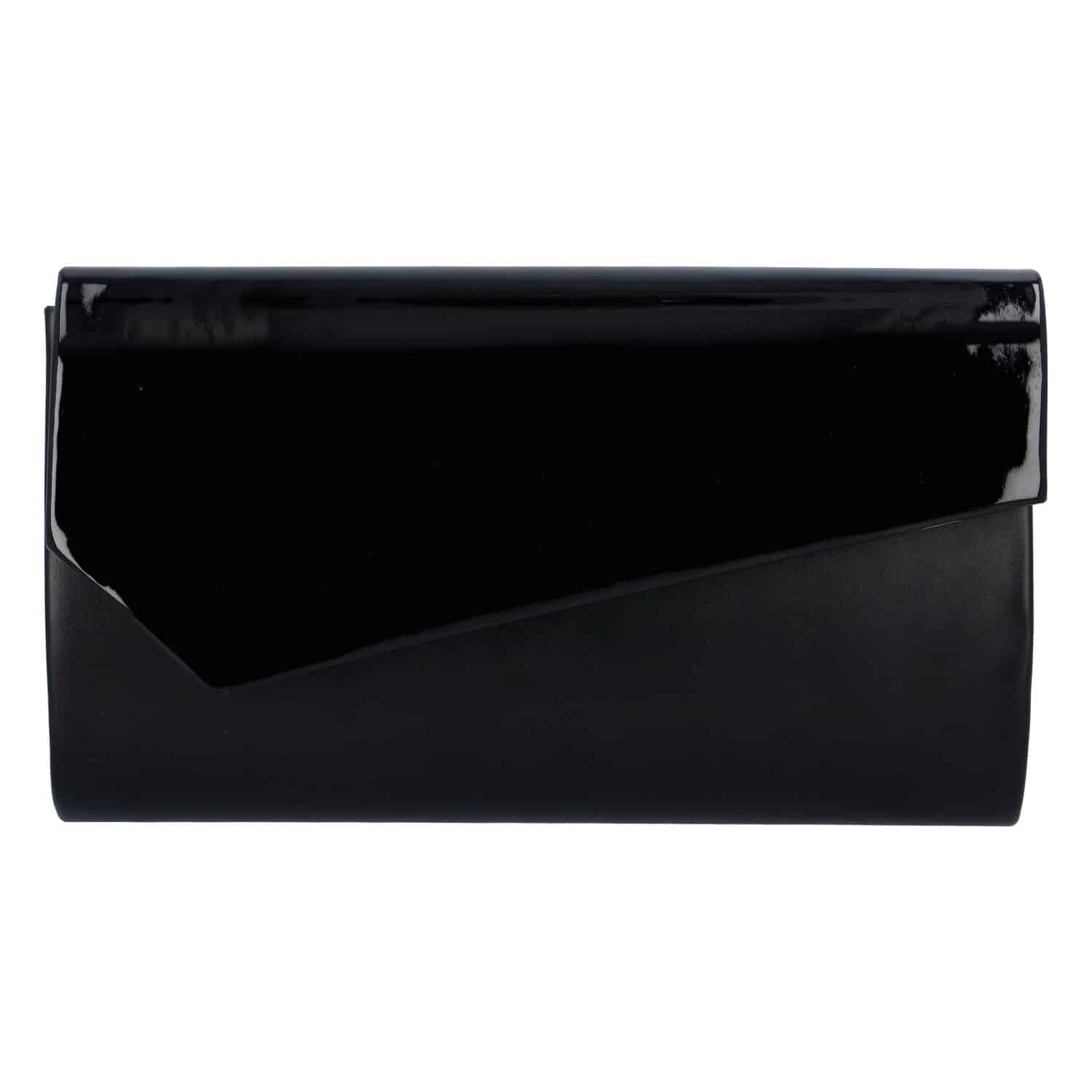 Velké stylové dámské psaníčko černé matné - Delami Charlien černá