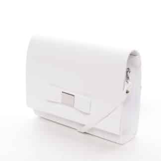 Luxusní dámské psaníčko bílé lesklé - Delami Chicago Fresno bílá