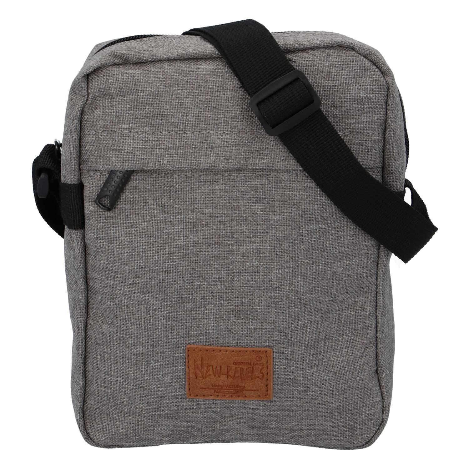 Unisex látková crossbody taška šedá - New Rebels Rebelas šedá