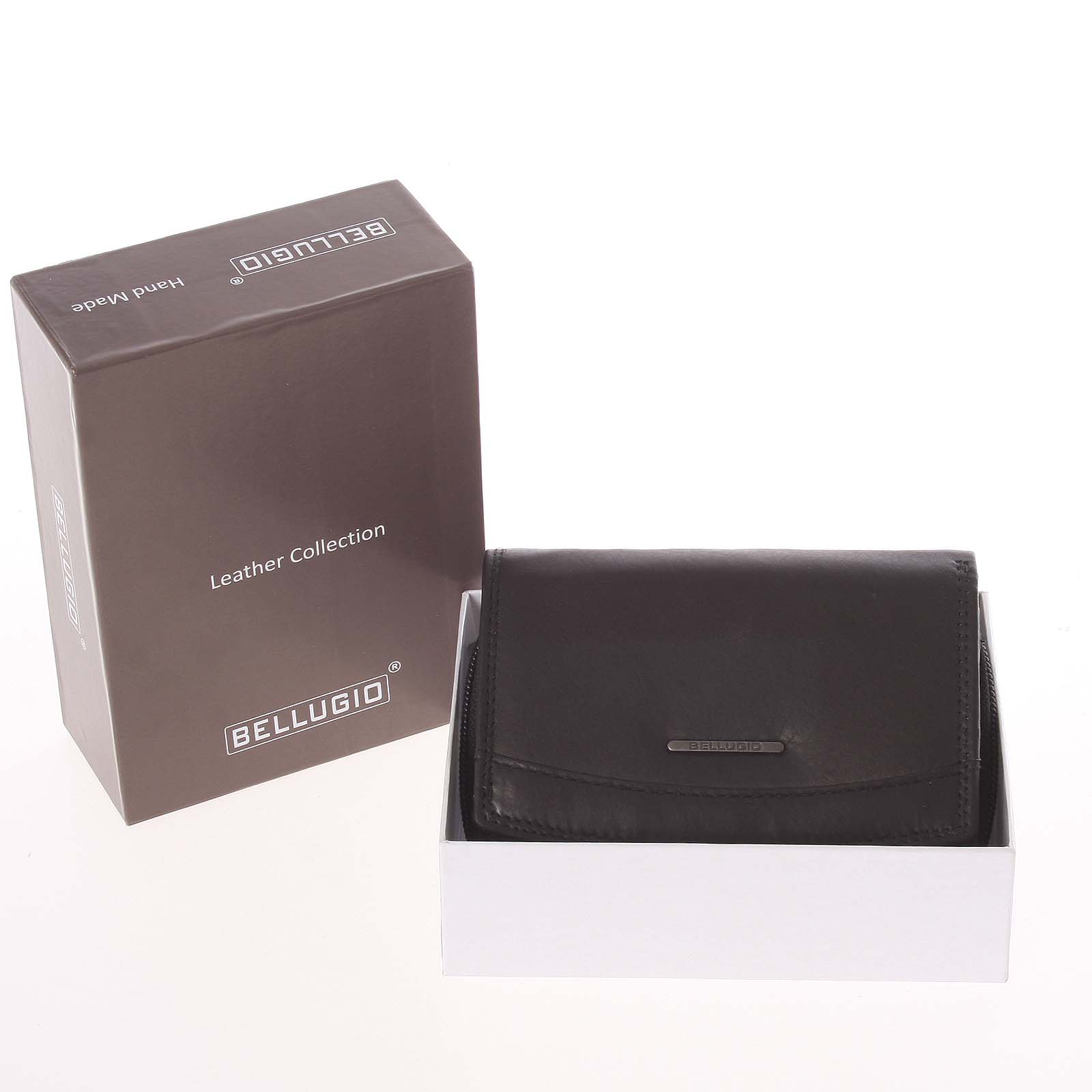 Stylová kožená dámská peněženka černá - Bellugio Smith černá