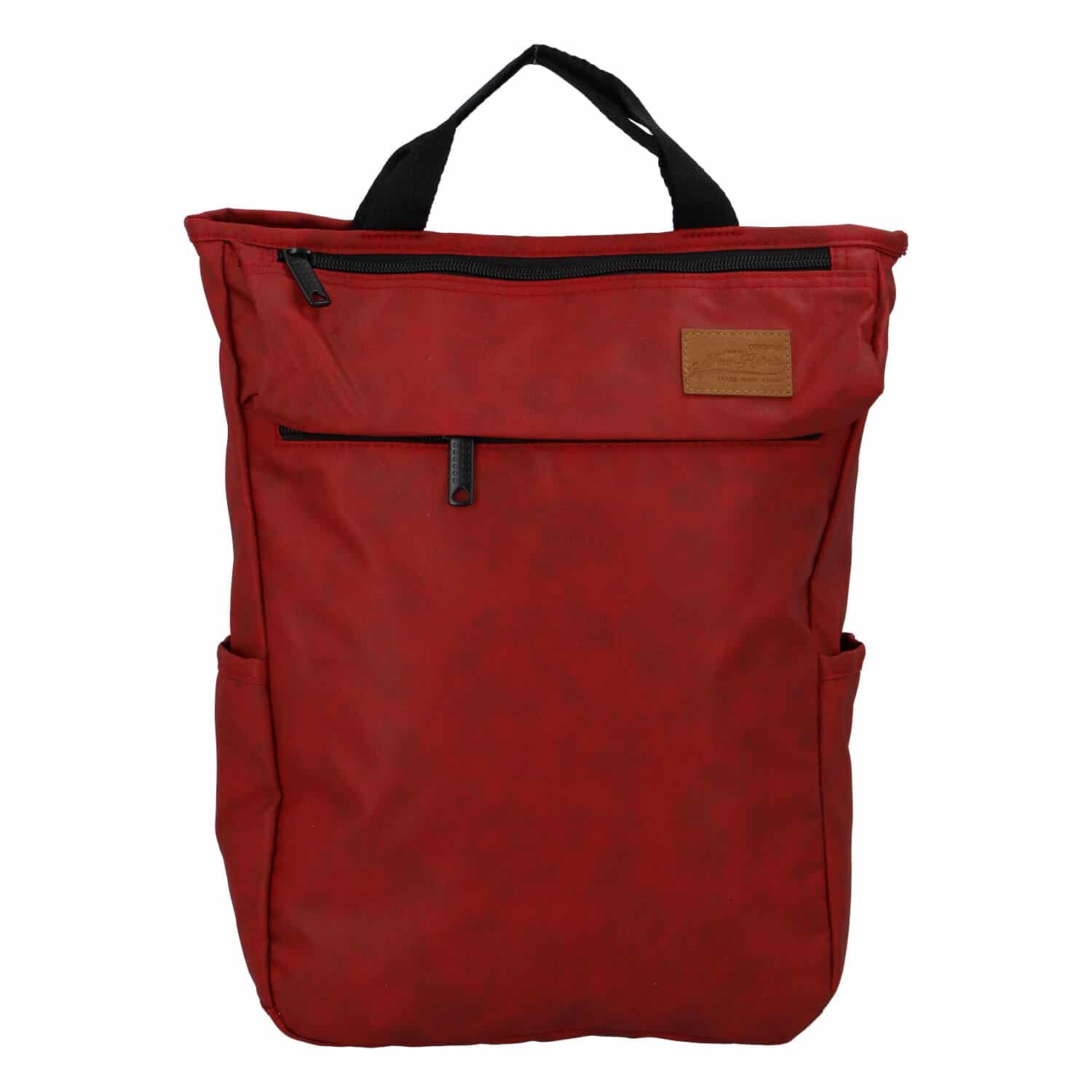 Trendy a stylový tmavě červený batoh - New Rebels Genderus Next červená