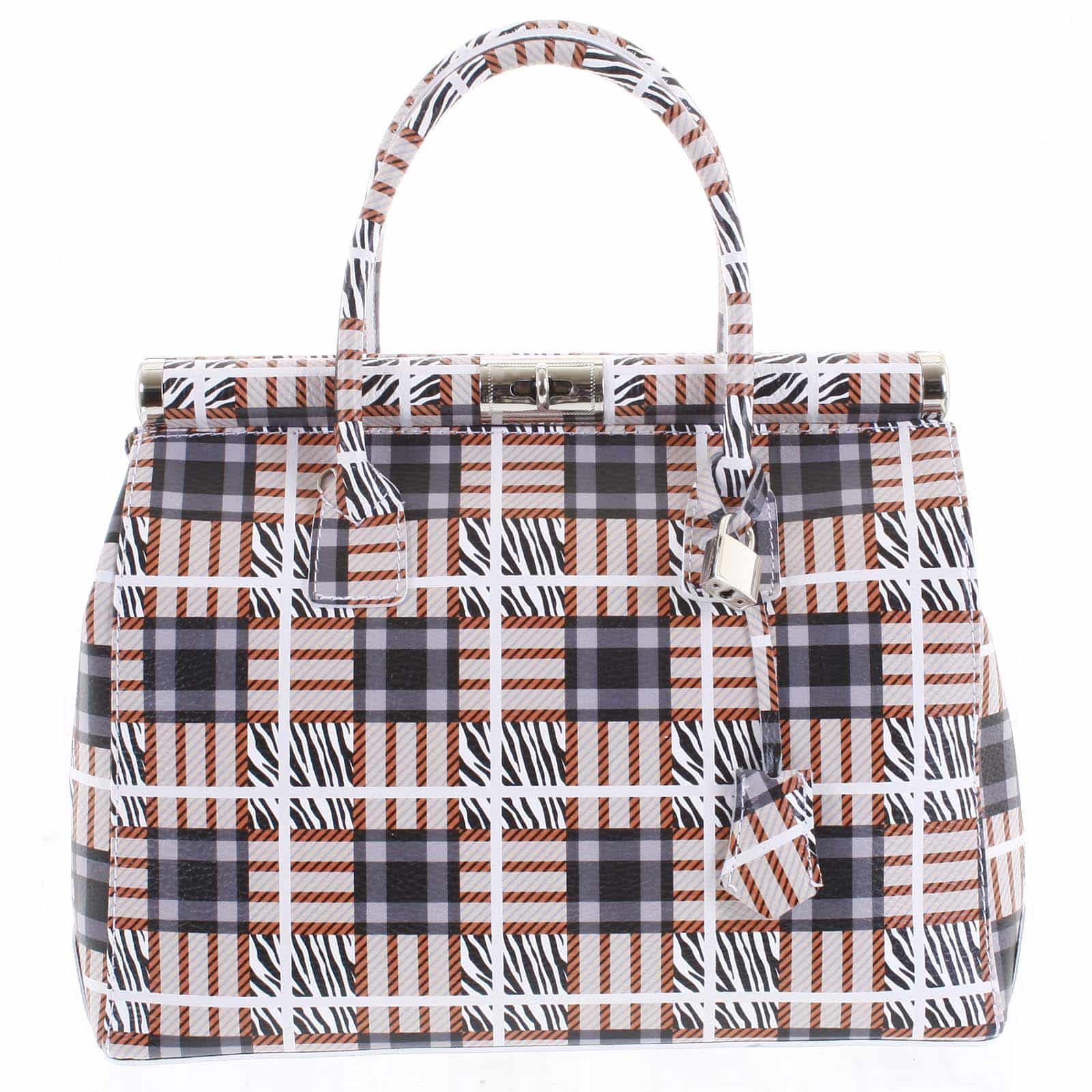 Módní originální dámská kožená kabelka do ruky barevná - ItalY Hila barevná