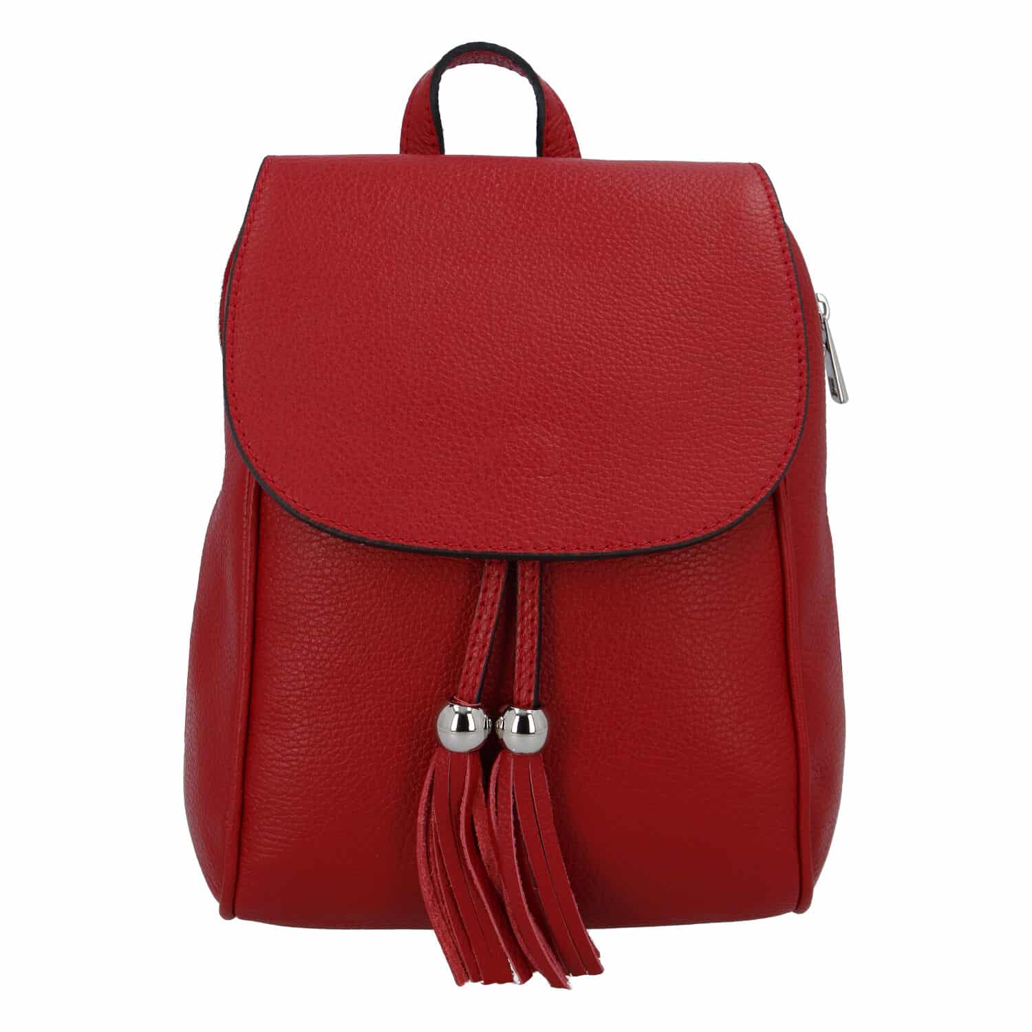 Dámský kožený batůžek tmavě červený - ItalY Joseph červená
