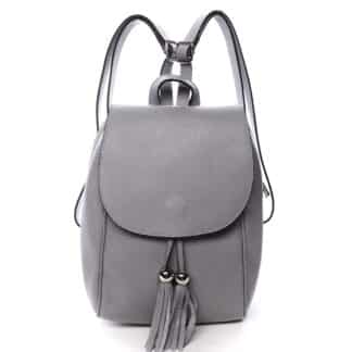 Dámský kožený batůžek šedý - ItalY Joseph šedá