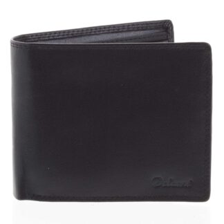 Pánská kožená peněženka černá - Delami Ilidio černá