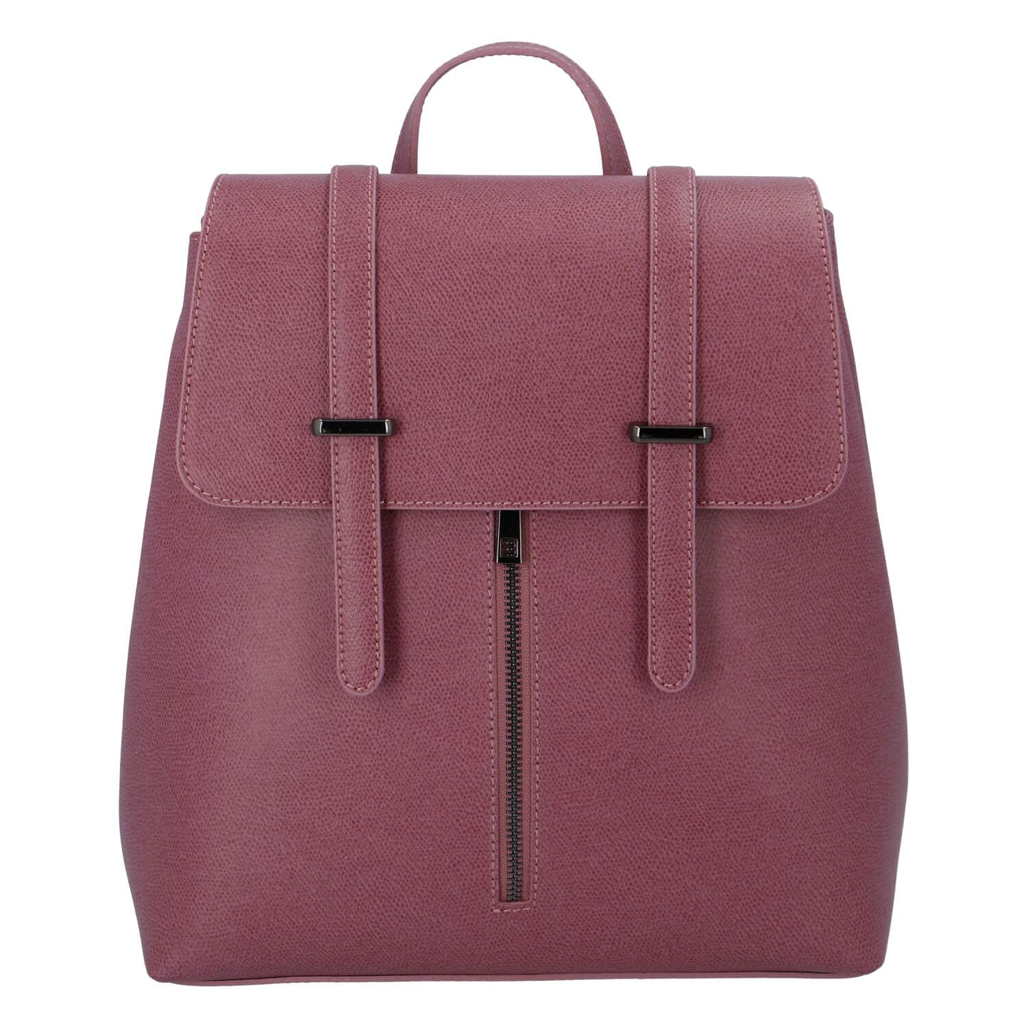 Dámský kožený batoh fialově růžový - ItalY Waterfall růžová