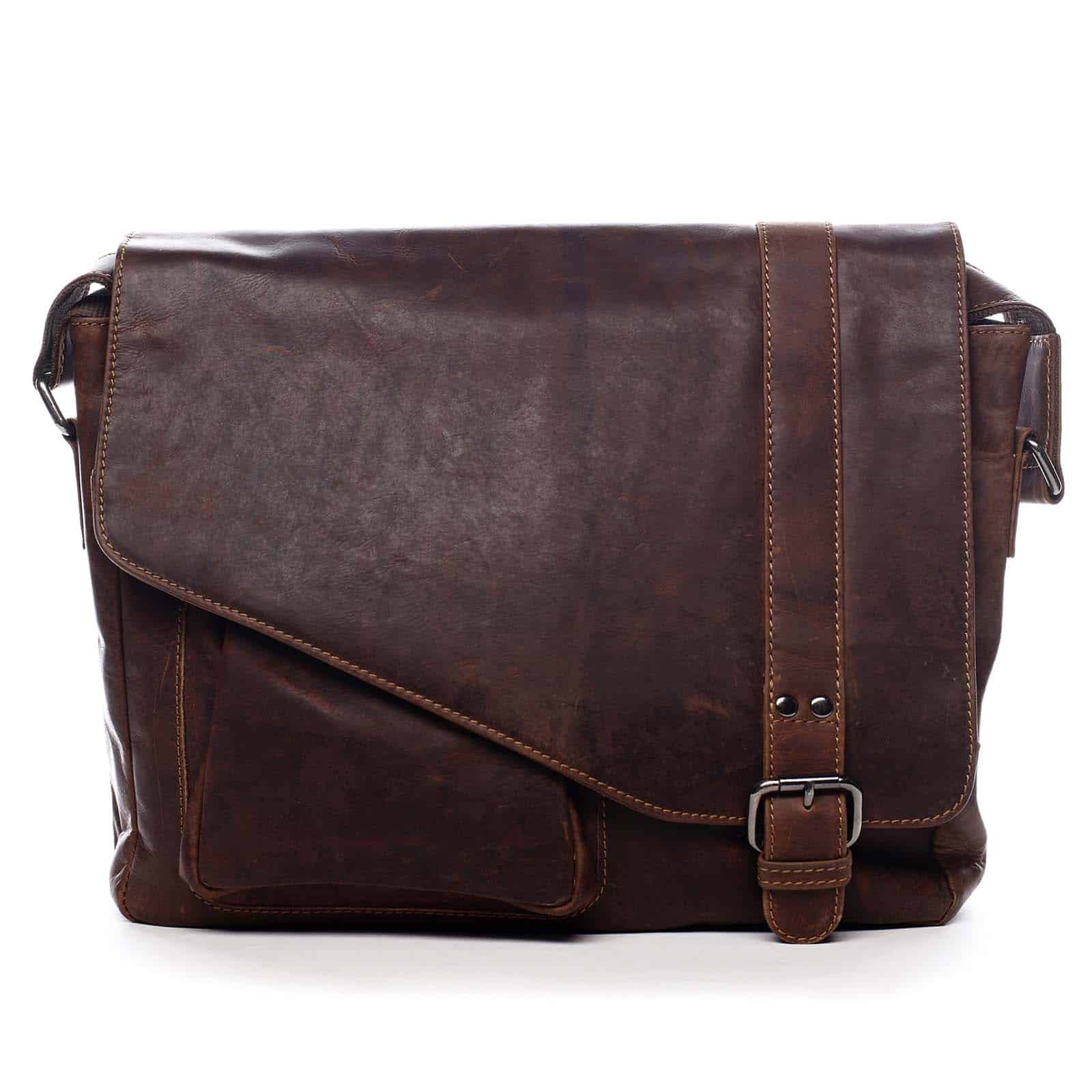Pánská kožená taška přes rameno hnědá - Greenwood Castler hnědá