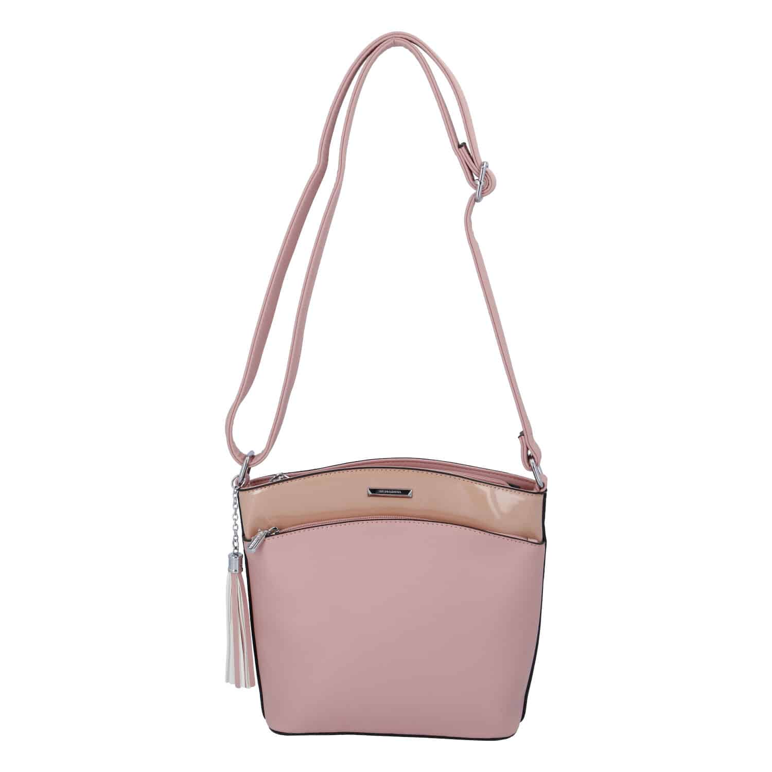 Dámská crossbody kabelka růžová - Silvia Rosa Barbie růžová