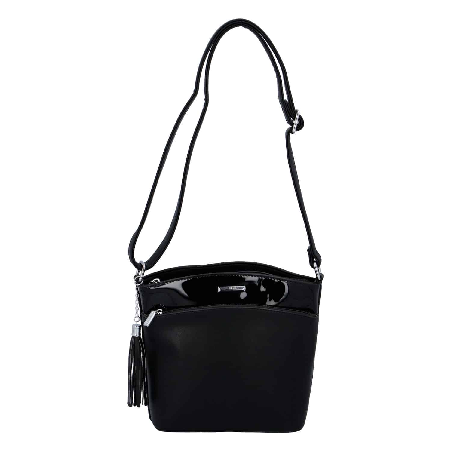 Dámská crossbody kabelka černá - Silvia Rosa Barbie černá