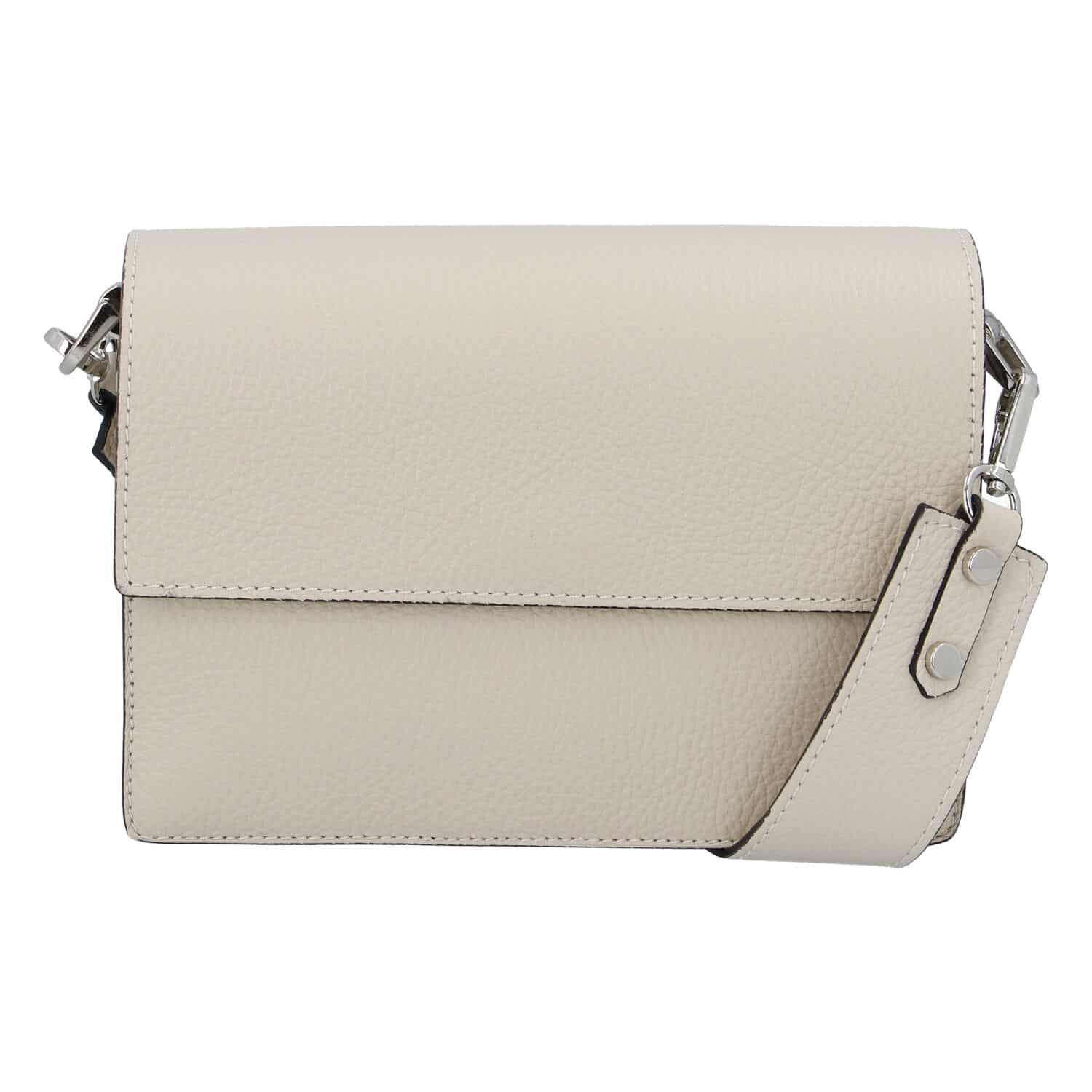 Elegantní kožená kabelka béžová - ItalY Kenesis béžová