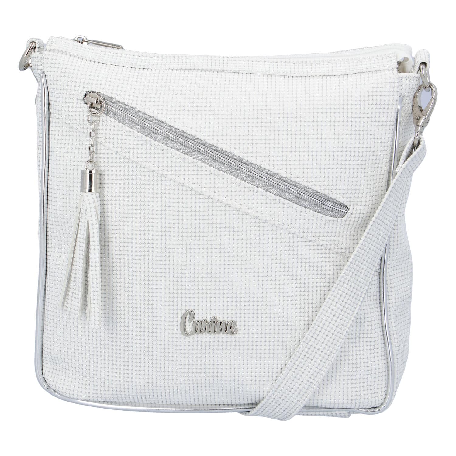 Dámská crossbody kabelka bílá - Carine C300 bílá