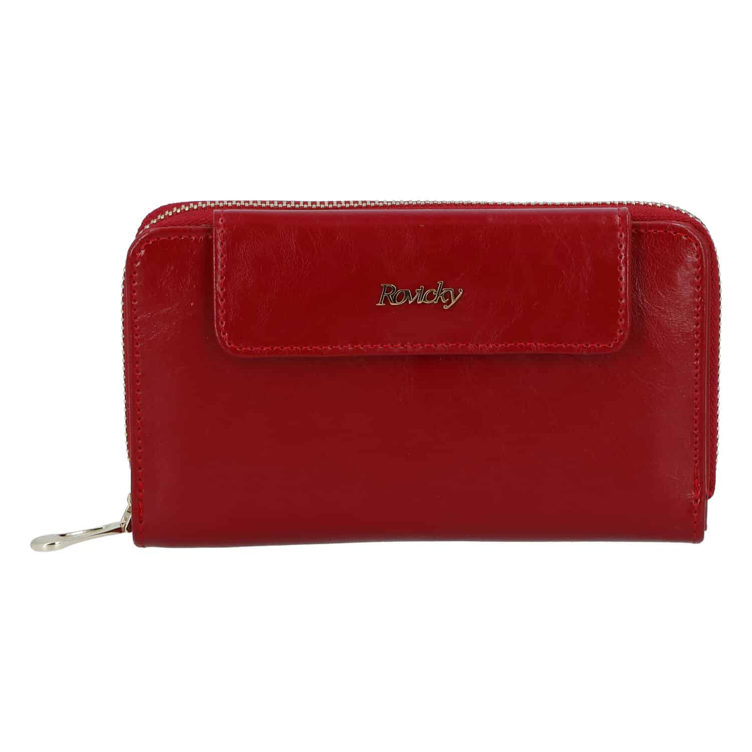 Dámská kožená peněženka červená - Rovicky 8808 červená