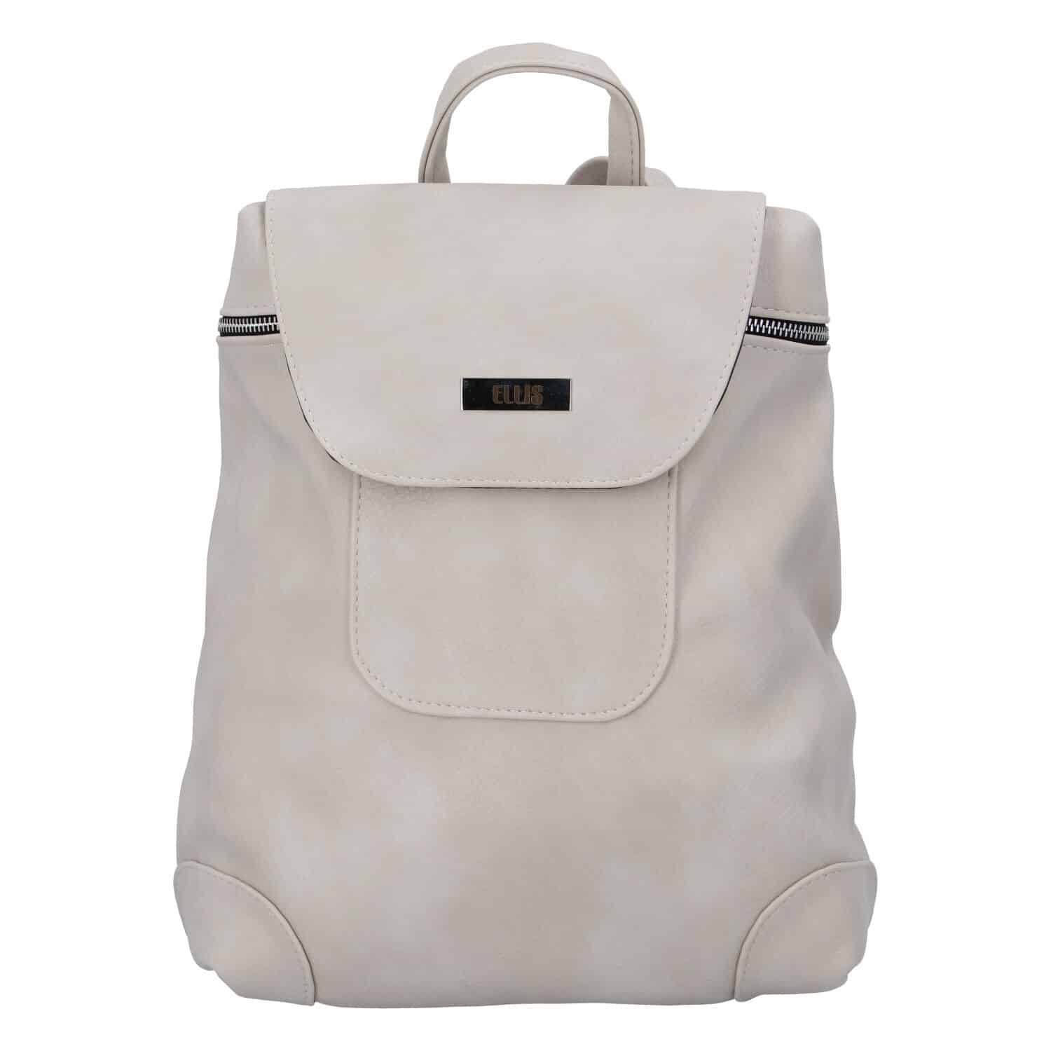 Dámský městský batůžek světle šedý - Ellis Haag šedá